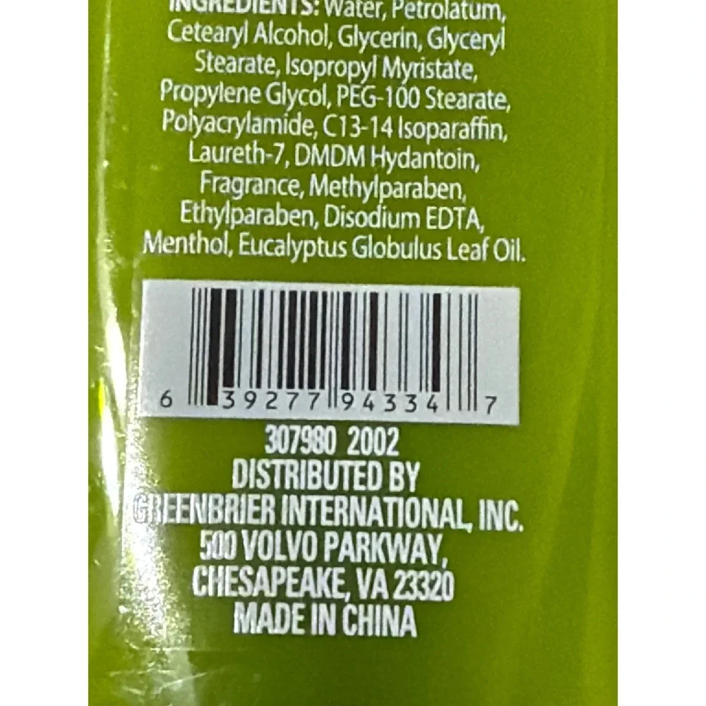 April Bath & Shower Aromatherapy Relax Body Lotion Mint Eucalyptus 10oz Set of 2